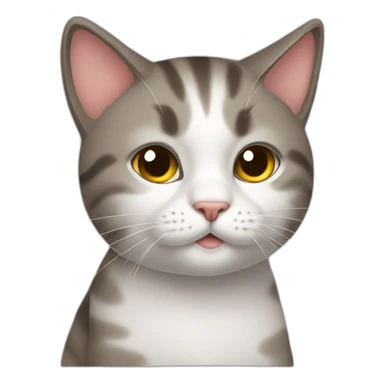 a cat at home sticker