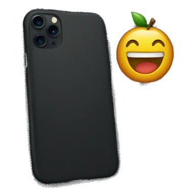 a black iphone 16 with a denim case on it sticker