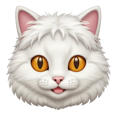 awkward smiling cat sticker