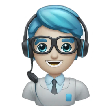 AI chatbot call center sticker