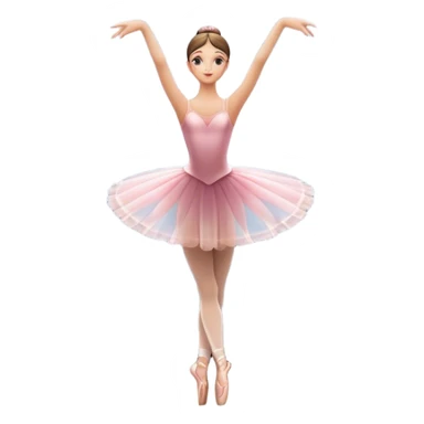 Icon for Ballet: a theater stage with silhouette of a ballerina in an elegant pose, surrounded by spotlight and stage lights. The icon should convey the grace and beauty of ballet, with focus on the dancer and the dramatic lighting. Transparent background. sticker