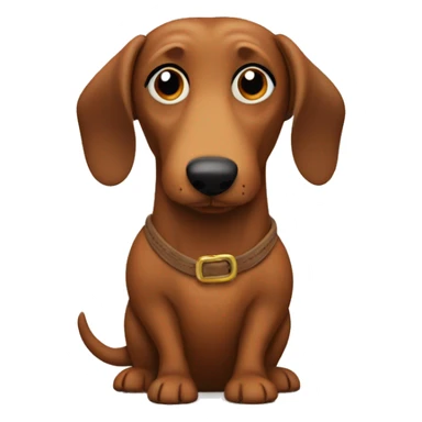 Wiener dog in bear costume sticker