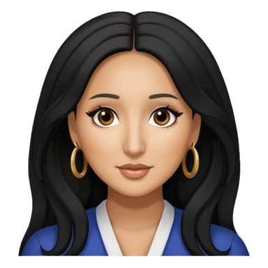 Adrienne Bailon with long hair sticker