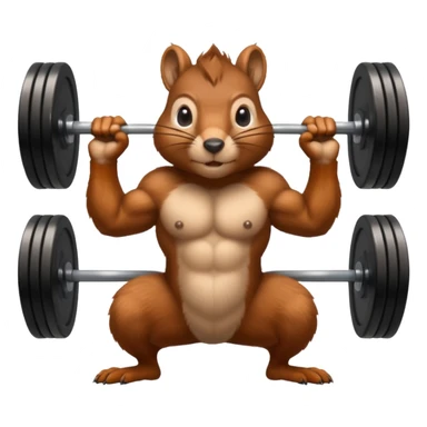 Squirrel dead lift sticker