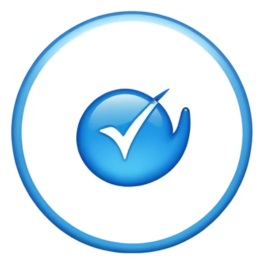 Blue tick tiktok sticker