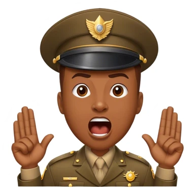 drill seargeant motivating you to be productive sticker