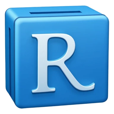 The letters LR in a blue box 2D sticker