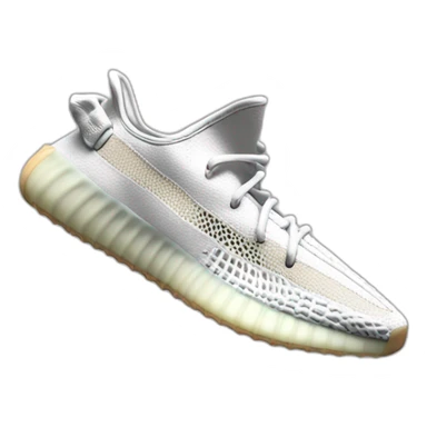 Yeezy 350 v2 white sticker
