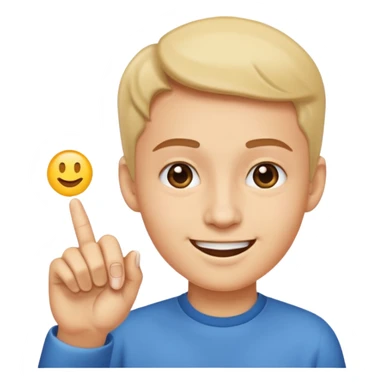 A classic emoji nose, no face, with a pointer finger touching the tip of it, combine these two 👆🏼👃🏼 sticker