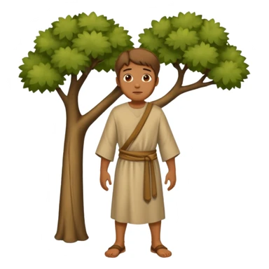Zacchaeus short man  sticker