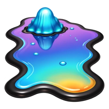 oil spill on floor  sticker