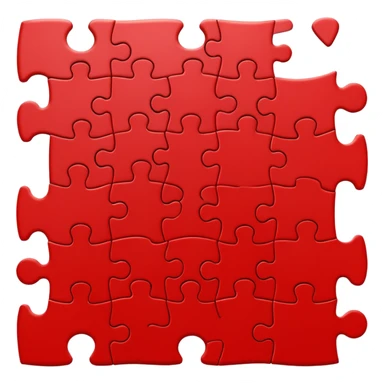 Red and free puzzles sticker