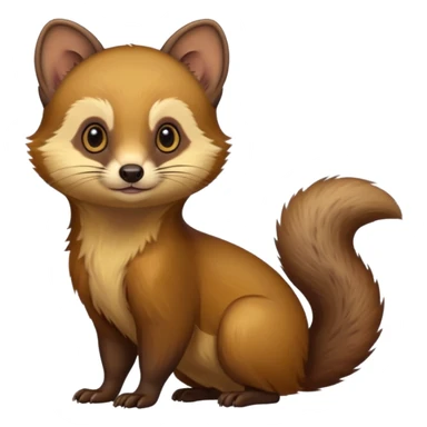 European pine marten sticker