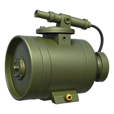 generate a ultra realistic anti-tank mine that can be carried by a drone sticker