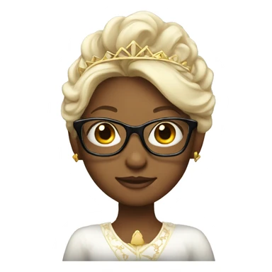 Princess with cool glasses  sticker