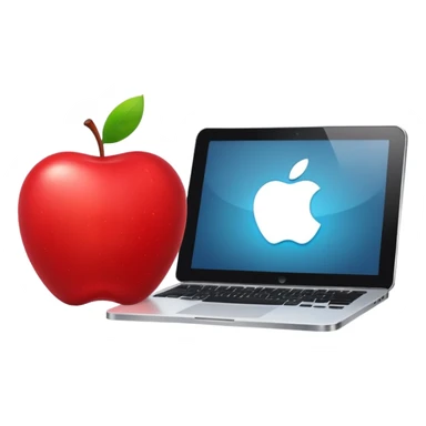 middle gray apple ELECTRONIC DEVICE sticker