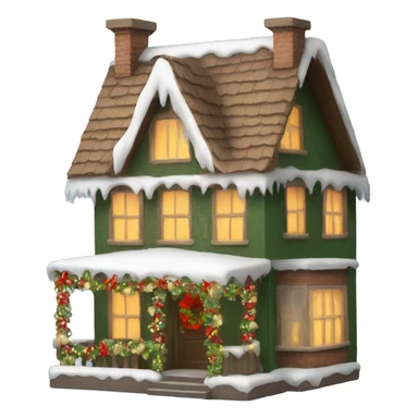 Christmas house sticker