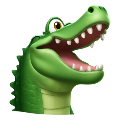 Alligator saying happy 5th birthday Thomas!  sticker