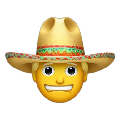 Donald Trump with sombrero sticker