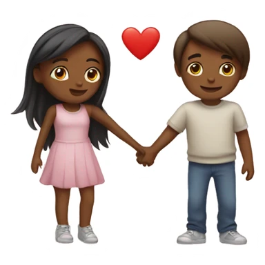 Girl and boy love  sticker