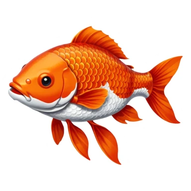 red koi fish sticker