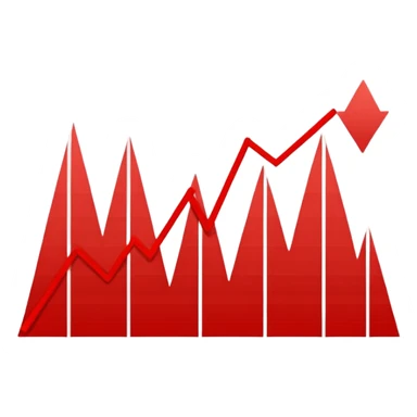 chart going down sticker