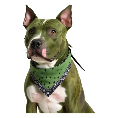 brindle pitbull sticker