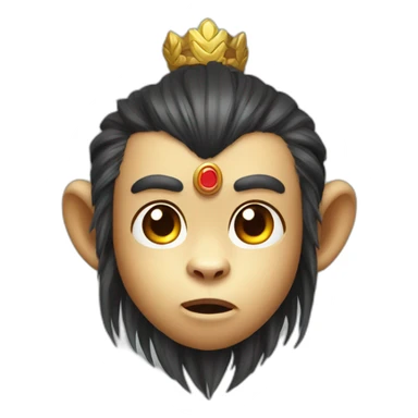 cutie cartoon MONKEY KING only head sticker