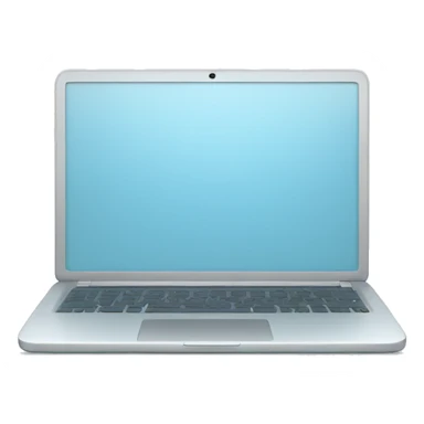 pale blue laptop sticker