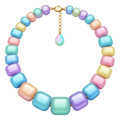 Pastel Candy necklace sticker