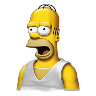 Homer simpson funny sticker