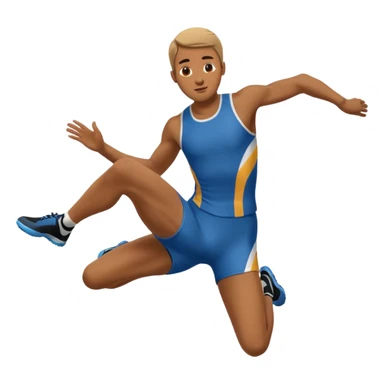long jump sticker