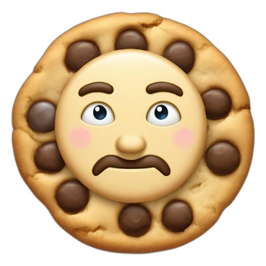 cookie in hand of Nikola tesla sticker