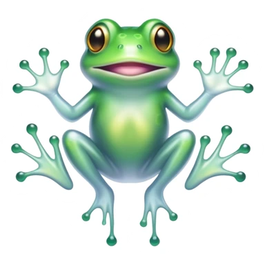 Ghost with surrealistic frog sticker