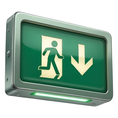 Emergency exit sticker