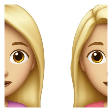 two girls kissing and one is blonde and one has brown hair sticker