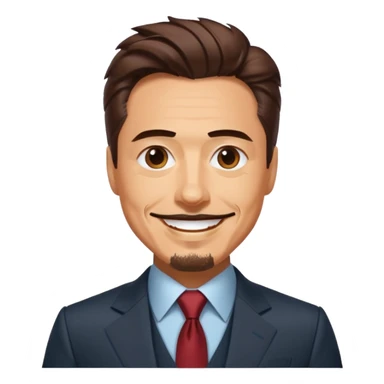 happy tony stark sticker