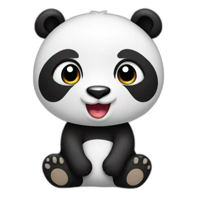 panda for e-store  sticker