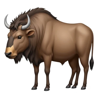 Wildebeest super realistic  sticker
