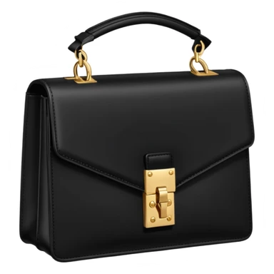 YSL handbag black gold sticker