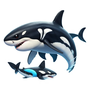 Orca godzilla vs shark zilla sticker