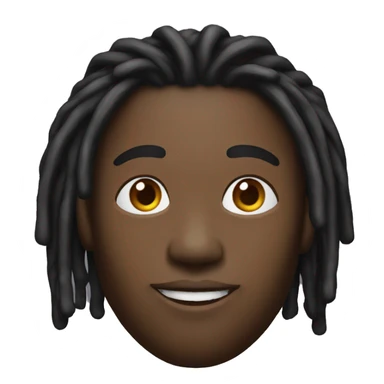 Black guy with dreads y2k sticker