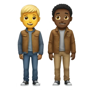 two basic boys love each other  sticker