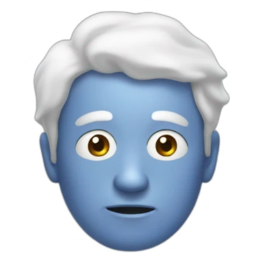 old white male blob sticker