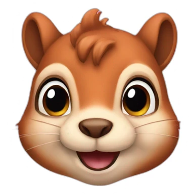 squirrel in love sticker