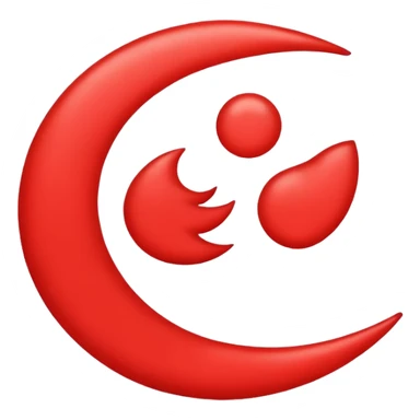 🔰 this emoji convert into left side red colour and right side colour into white sticker