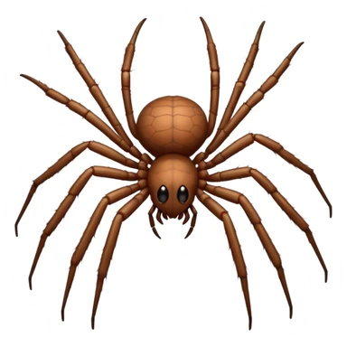 domestic house spider emoji, slightly smiling sticker