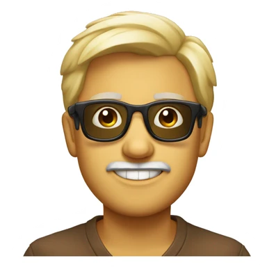 Bicho maltés con gafas  sticker