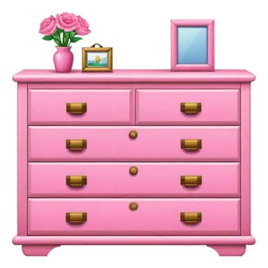 Pink dresser emoji sticker