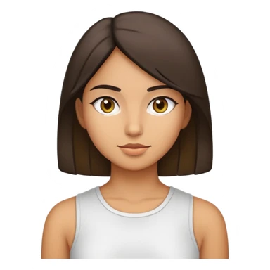 Girl with big upper body sticker